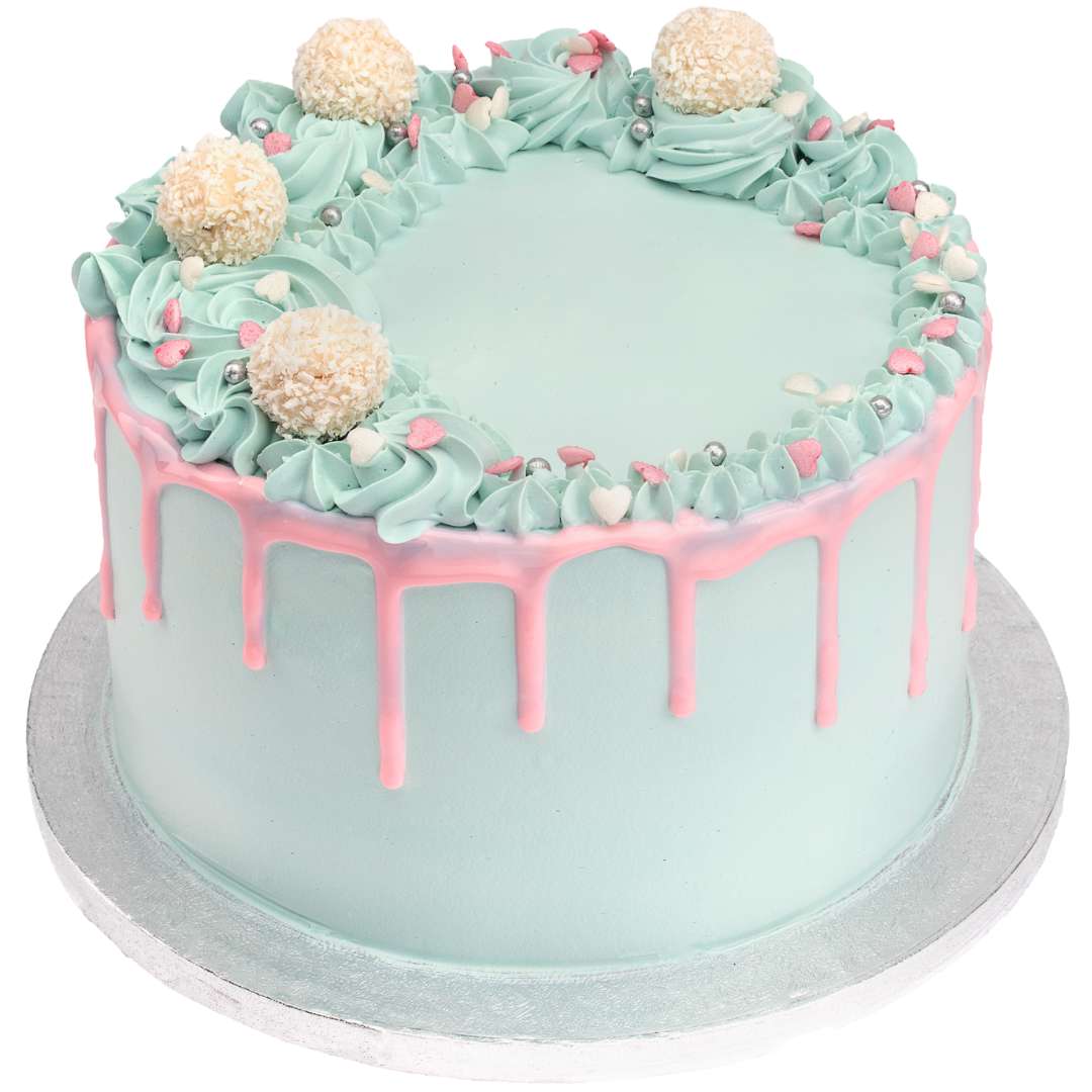 Pretty Baby Shower Drip Cake