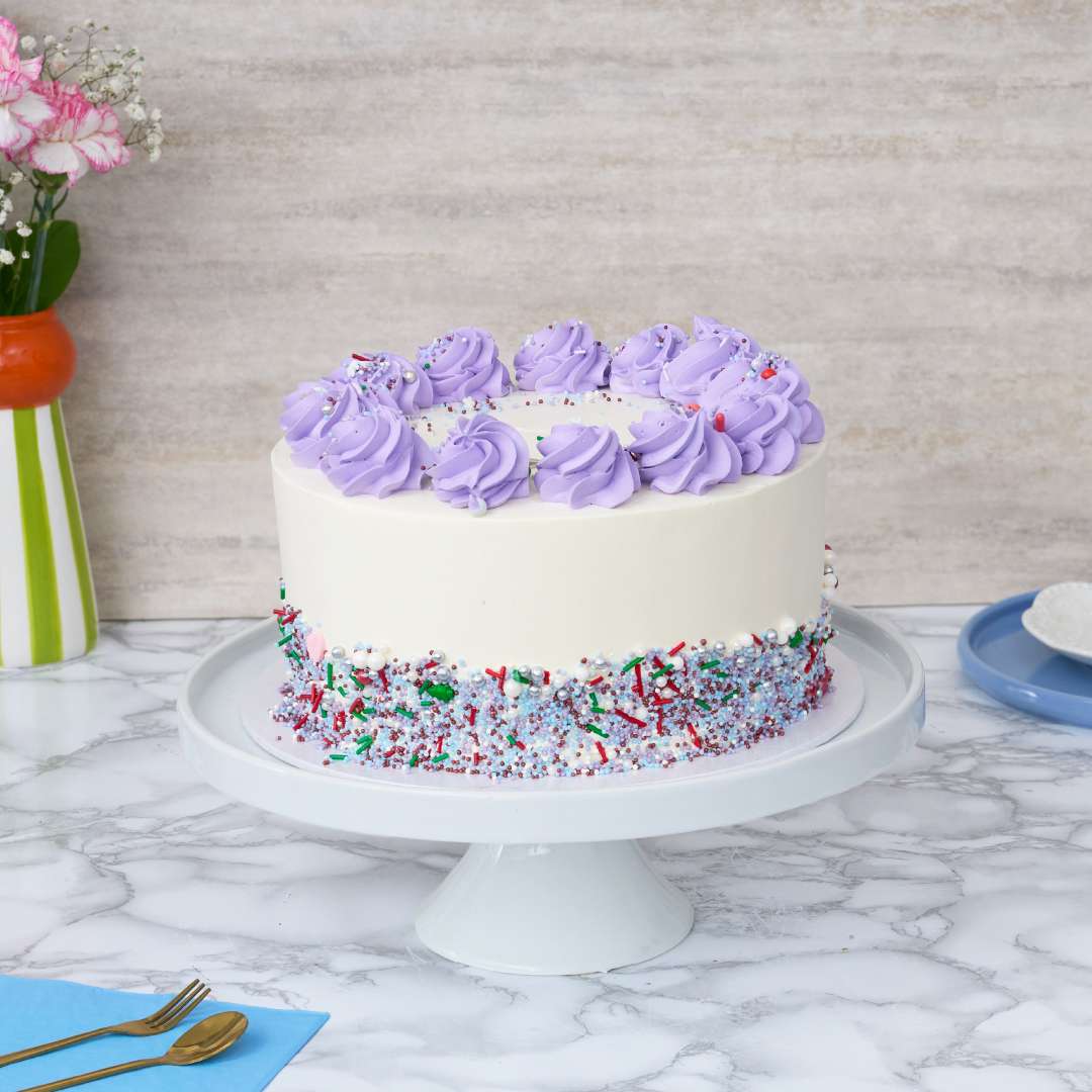 Purple Vanilla Cake