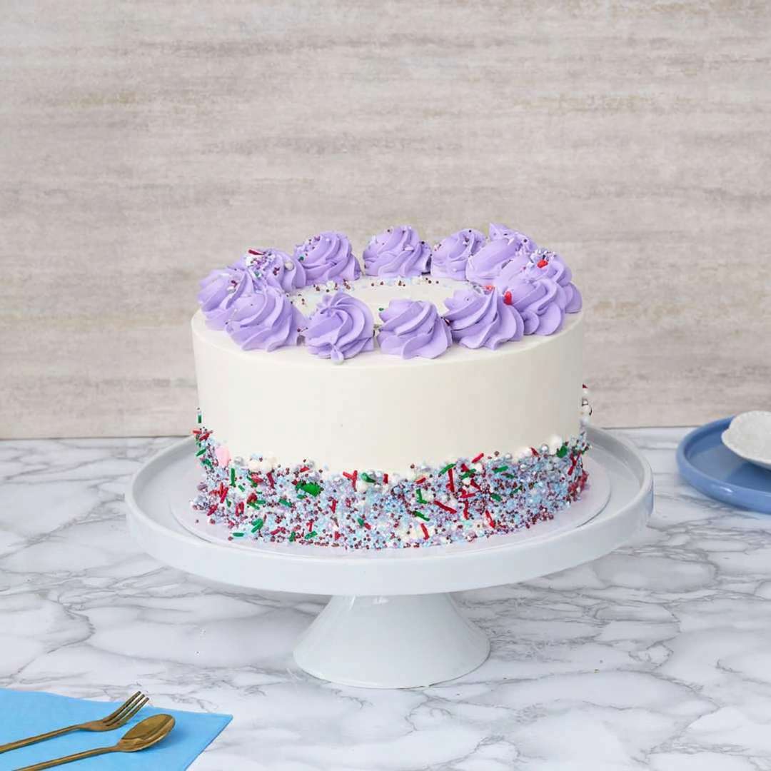 Purple Vanilla Cake