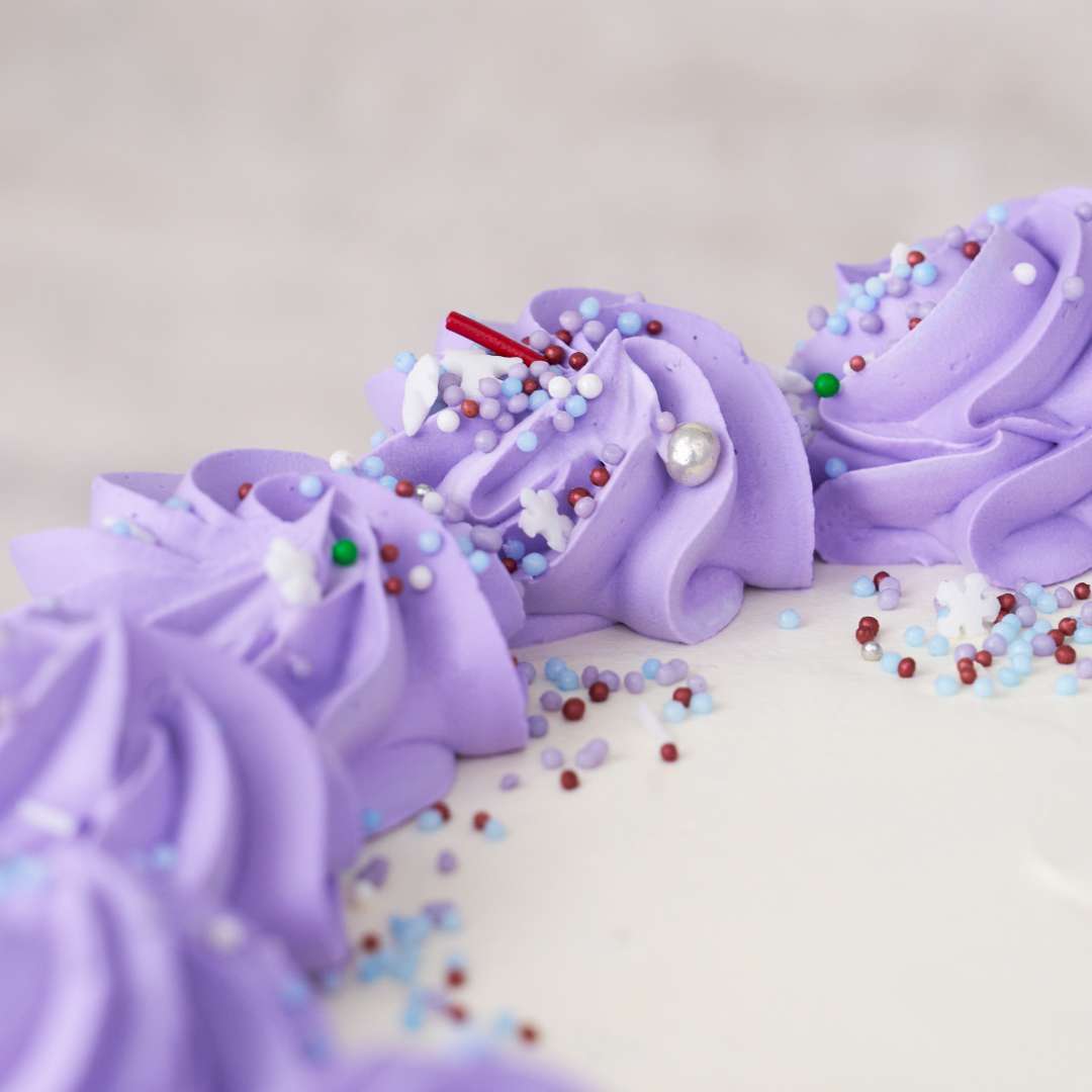 Purple Vanilla Cake