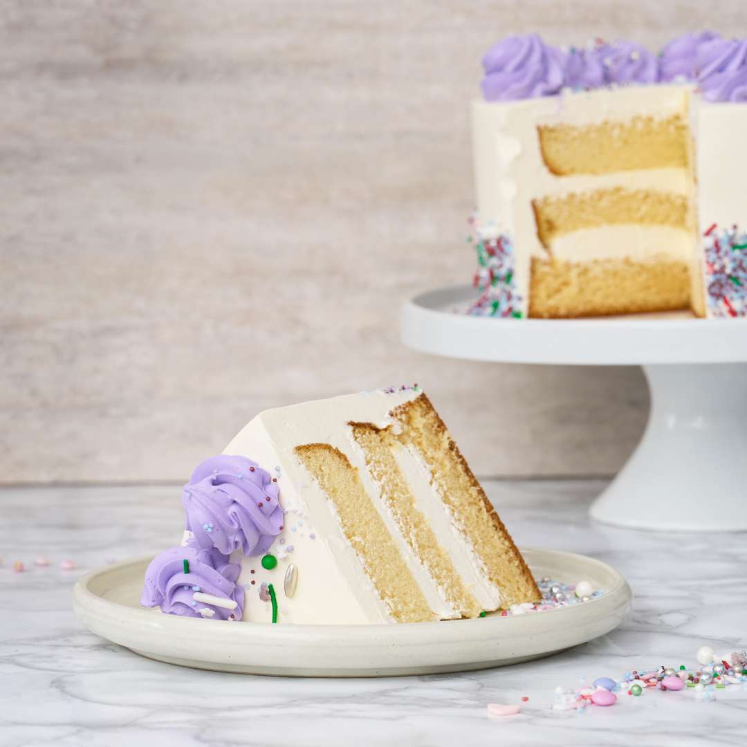 Purple Vanilla Cake