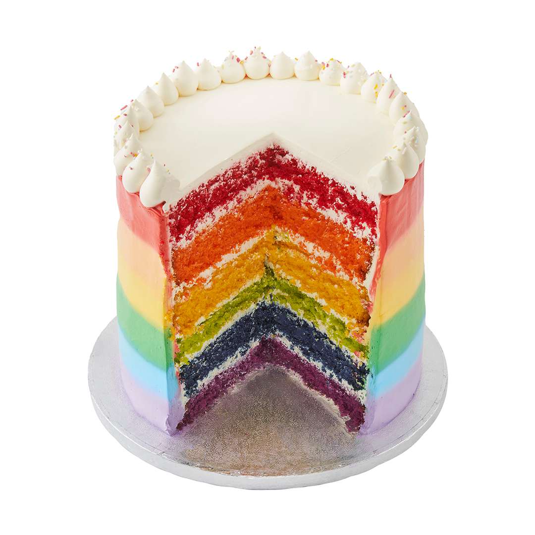 Rainbow Photo Cake