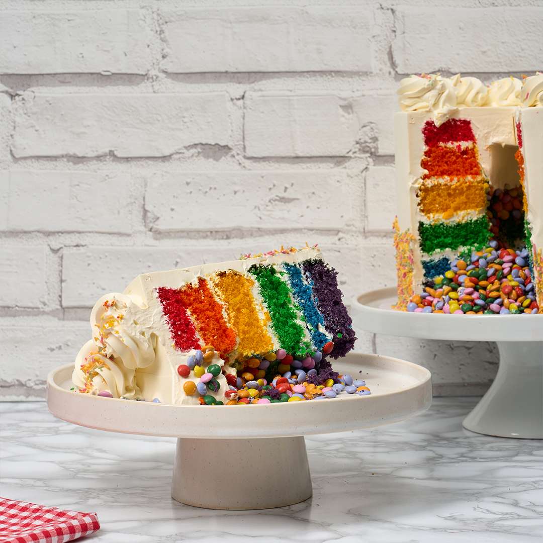 Rainbow Pinata Cake