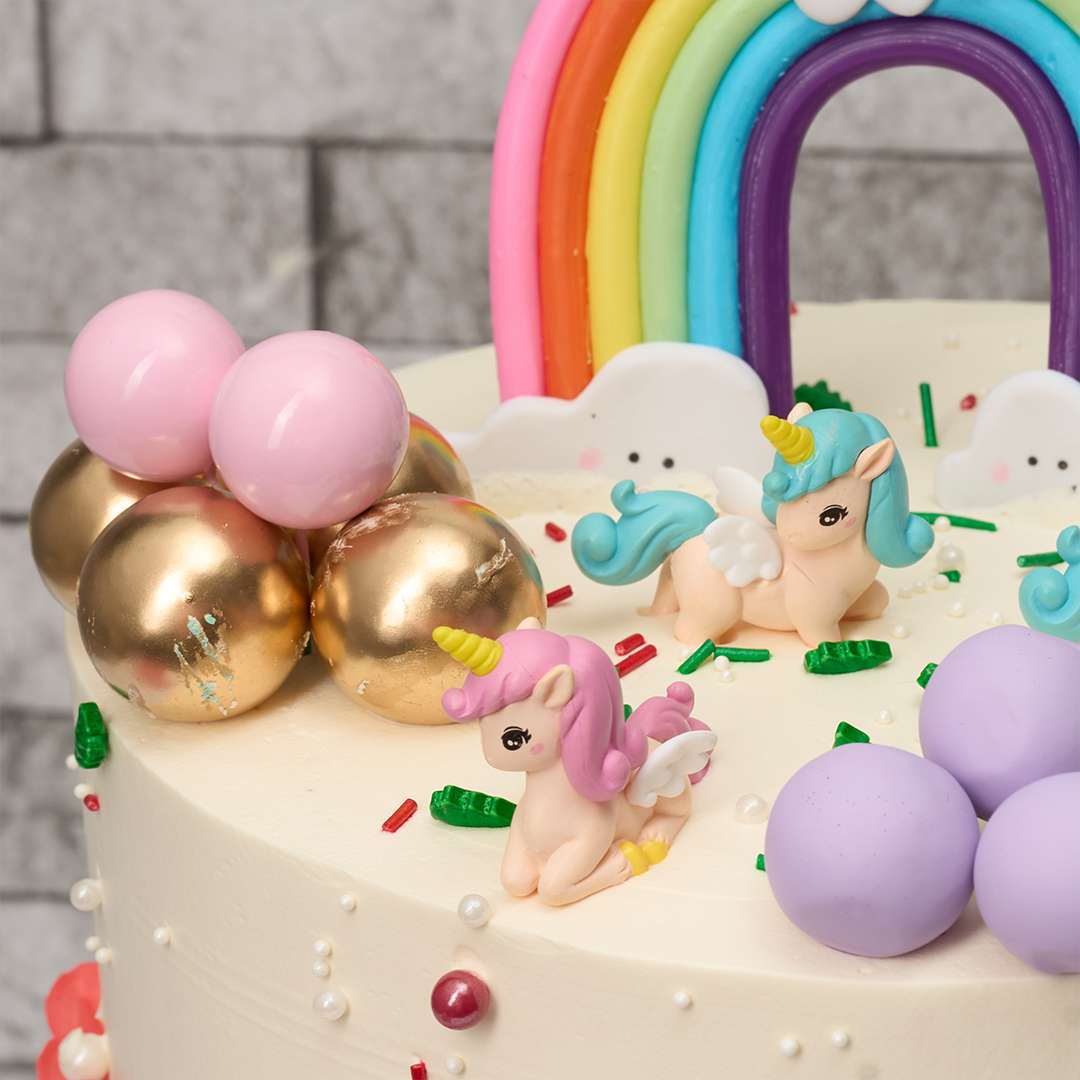 Rainbow Vanilla cake