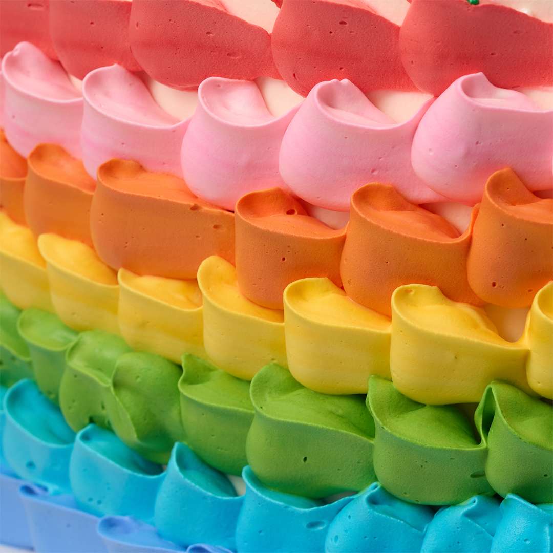 Rainbow Vanilla cake