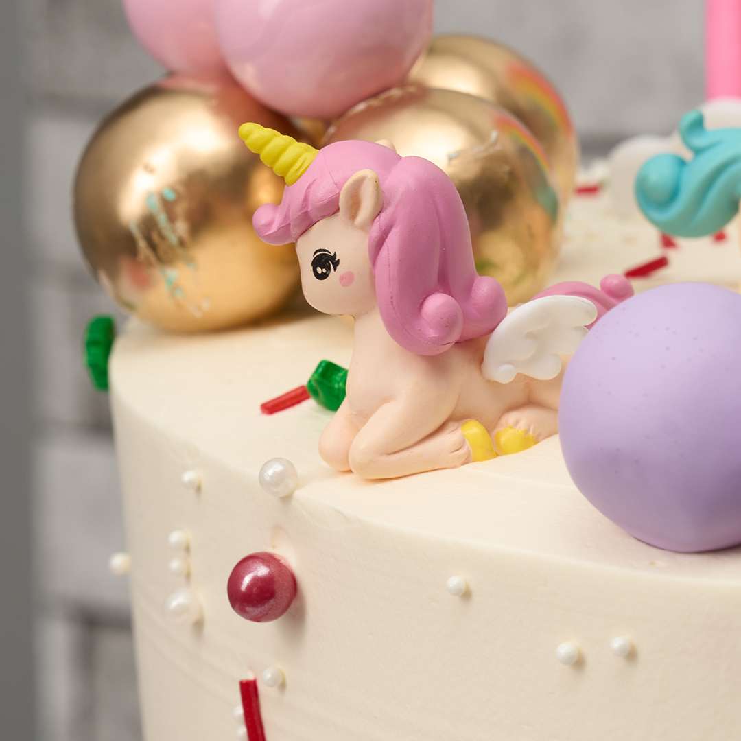 Rainbow Vanilla cake