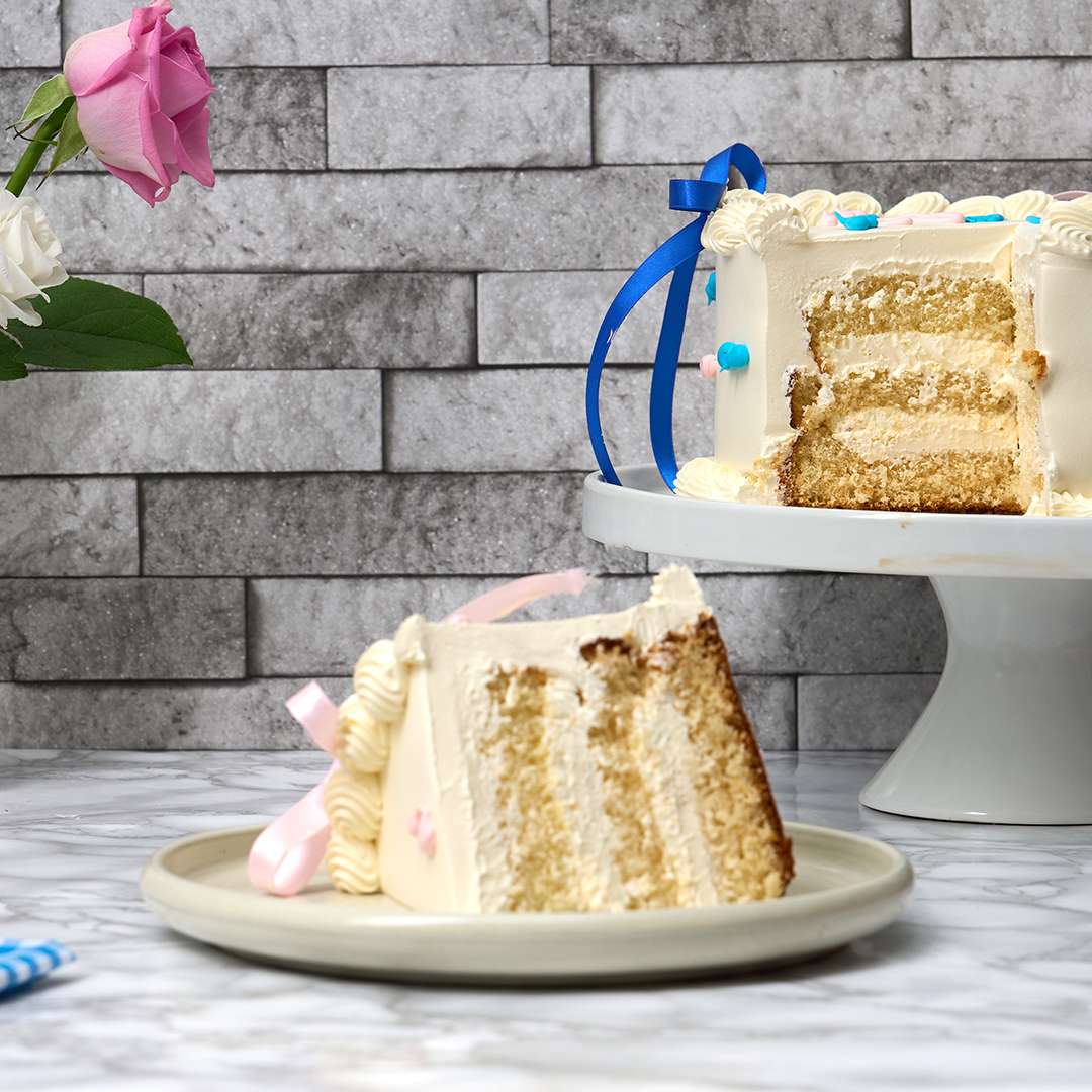 Ribbons & Hearts Reveal Cake