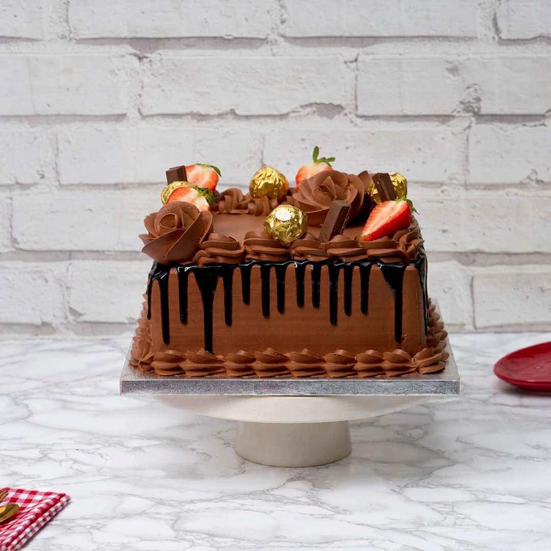 Rich Chocolate Square Cake