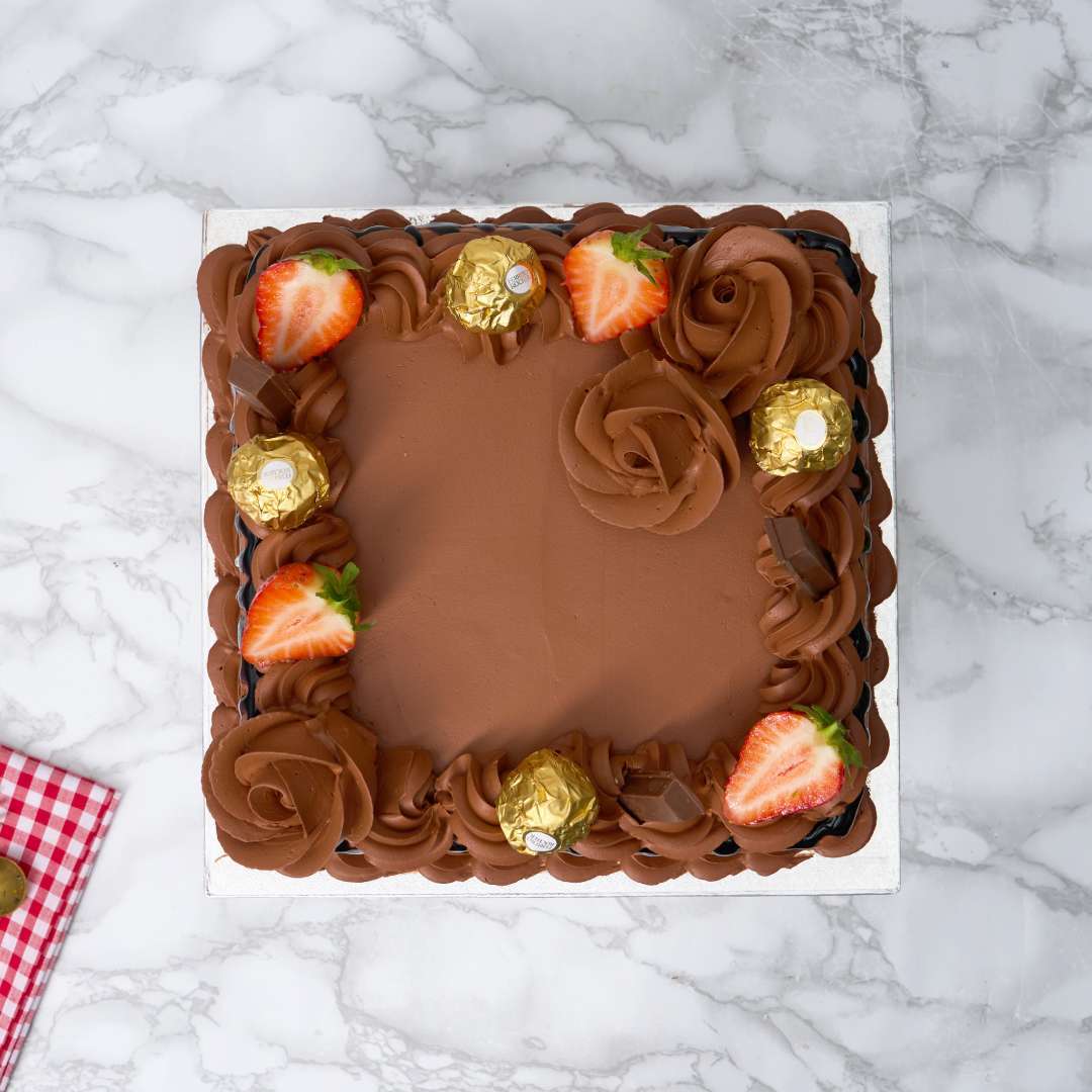 Rich Chocolate Square Cake