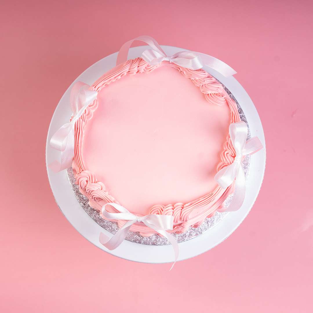 Rosy Swirl Fantasy Cake