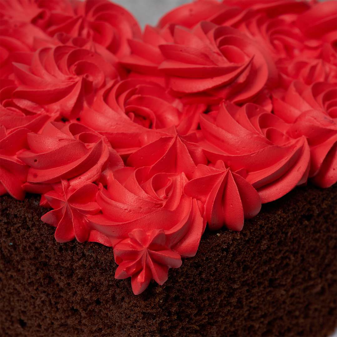 Semi Naked Valentine's Swirl Cake