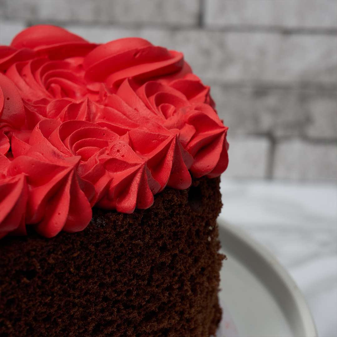 Semi Naked Valentine's Swirl Cake