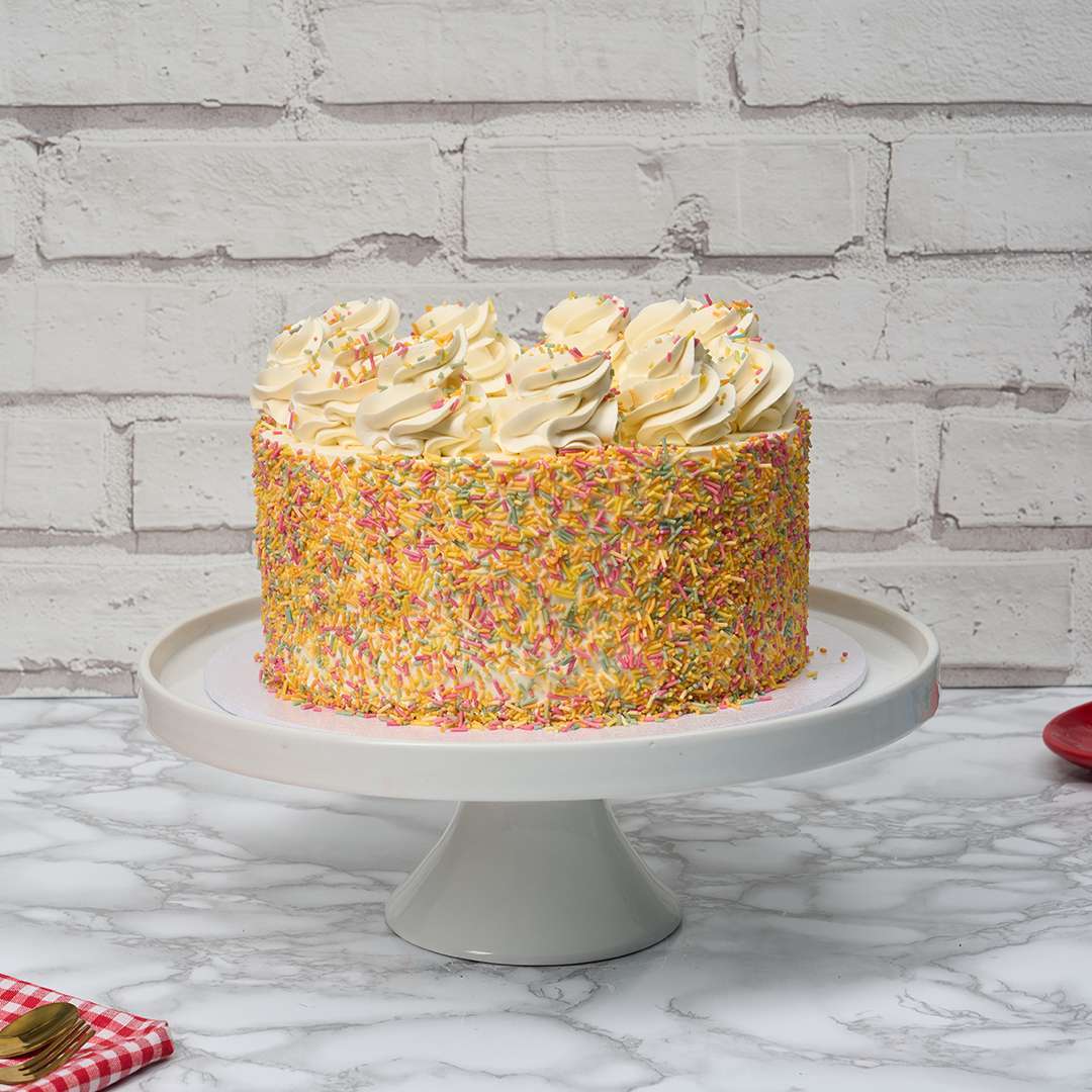 Sprinkles Vanilla cake