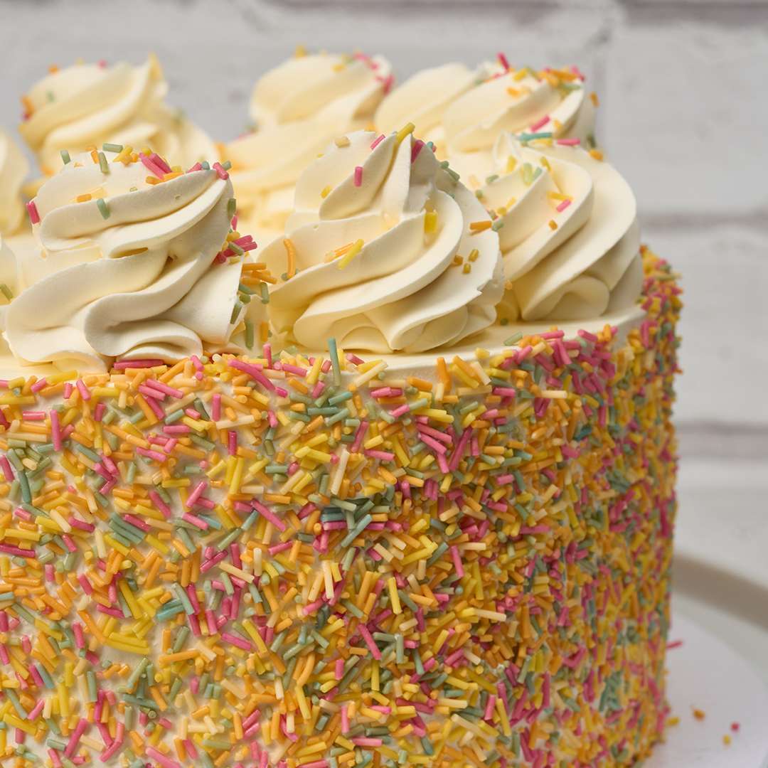 Sprinkles Vanilla cake