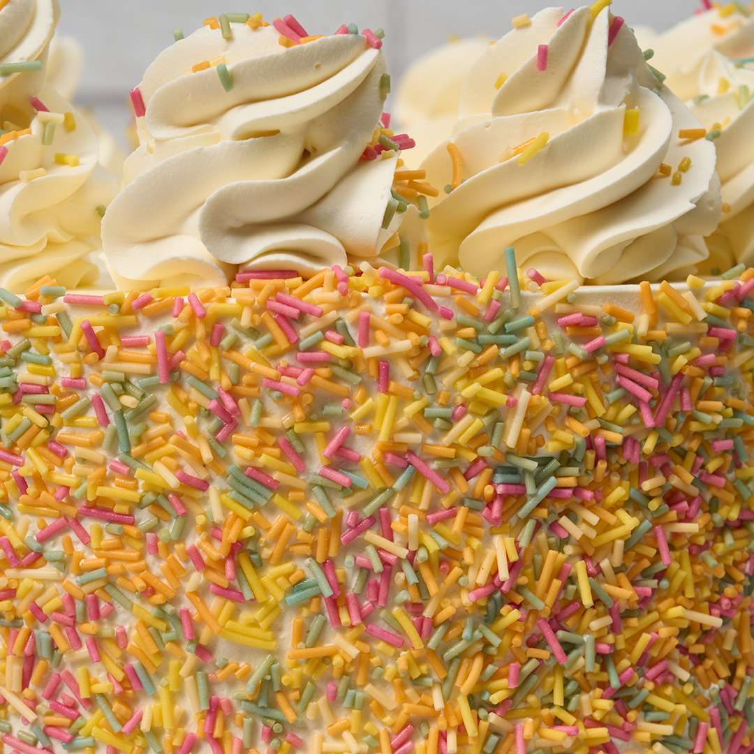 Sprinkles Vanilla cake