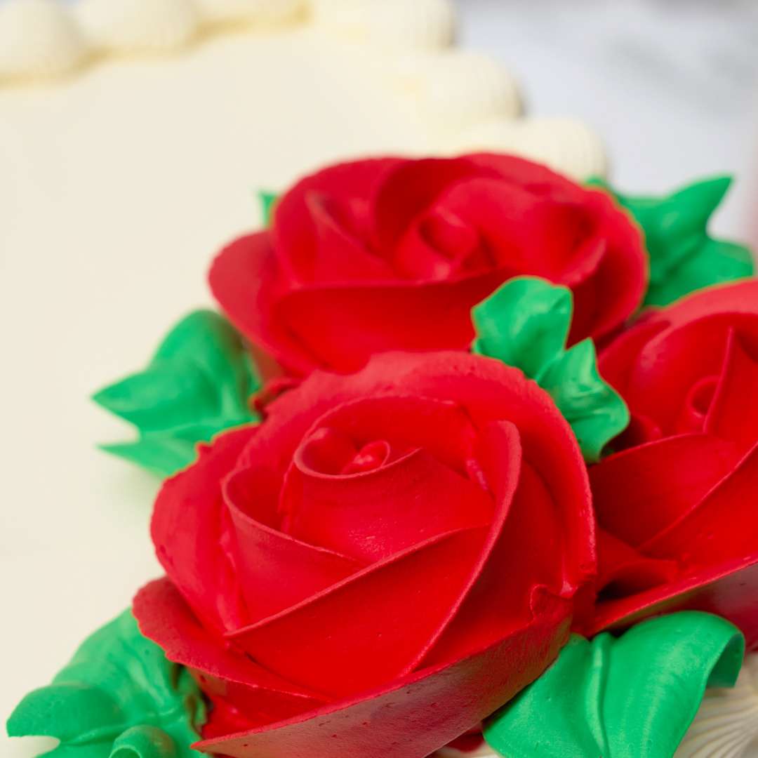 Square Ivory Enchantment Vanilla Cake