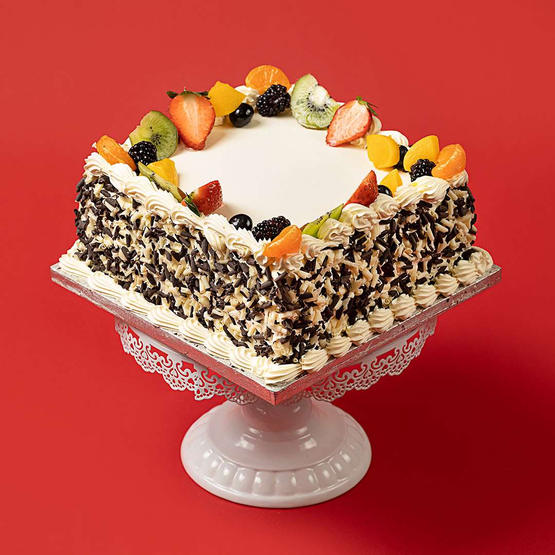 Square Marble Fruit cake