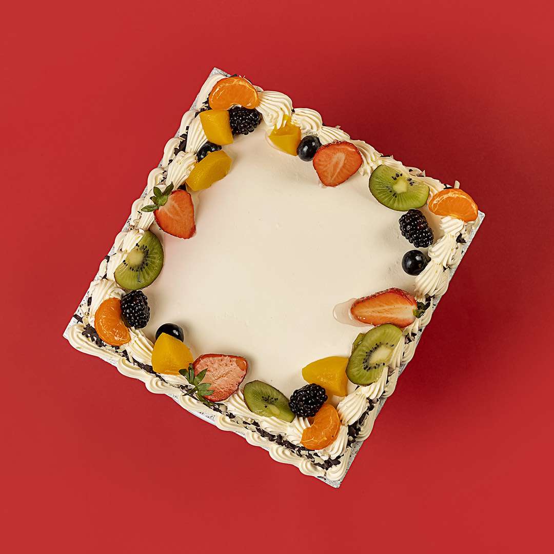 Square Marble Fruit cake