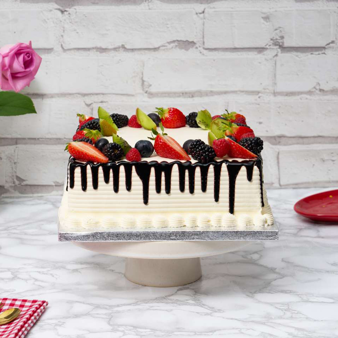 Square Mixed Fruit Cake