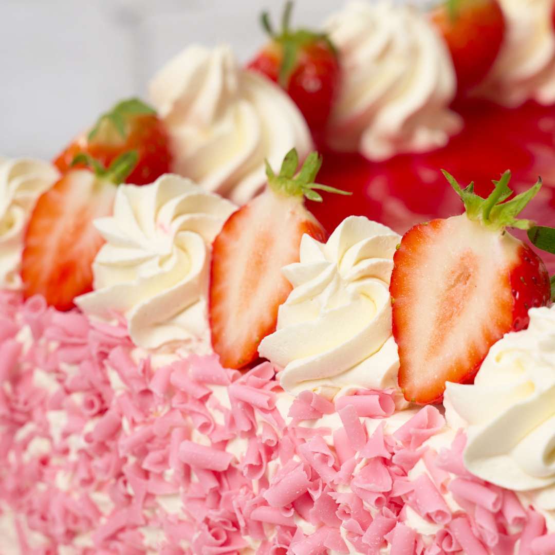 Strawberry Square Cake