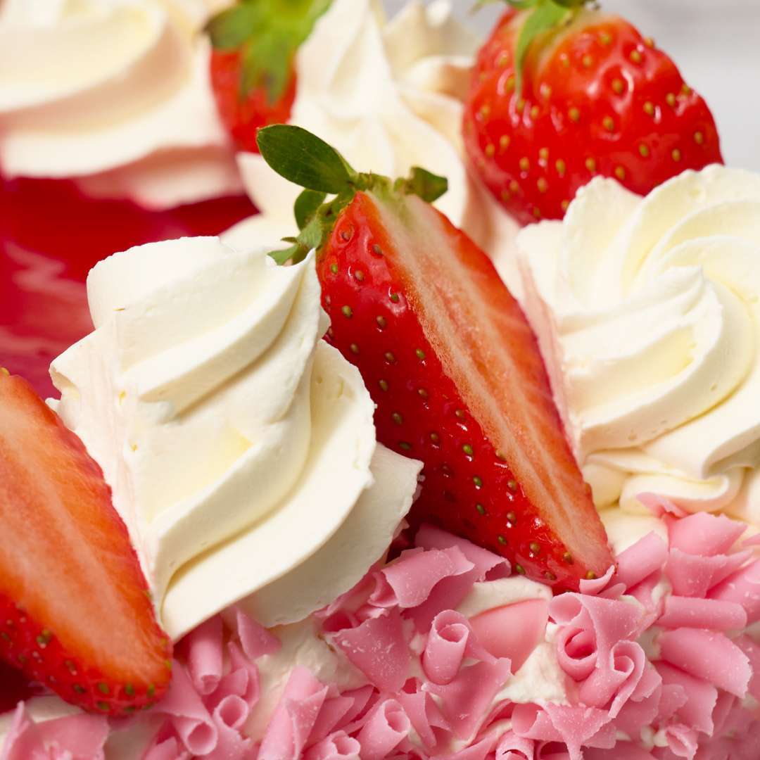 Strawberry Square Cake