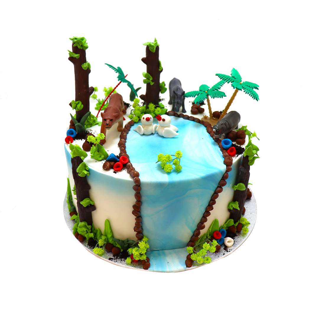 Tropical Oasis Cake