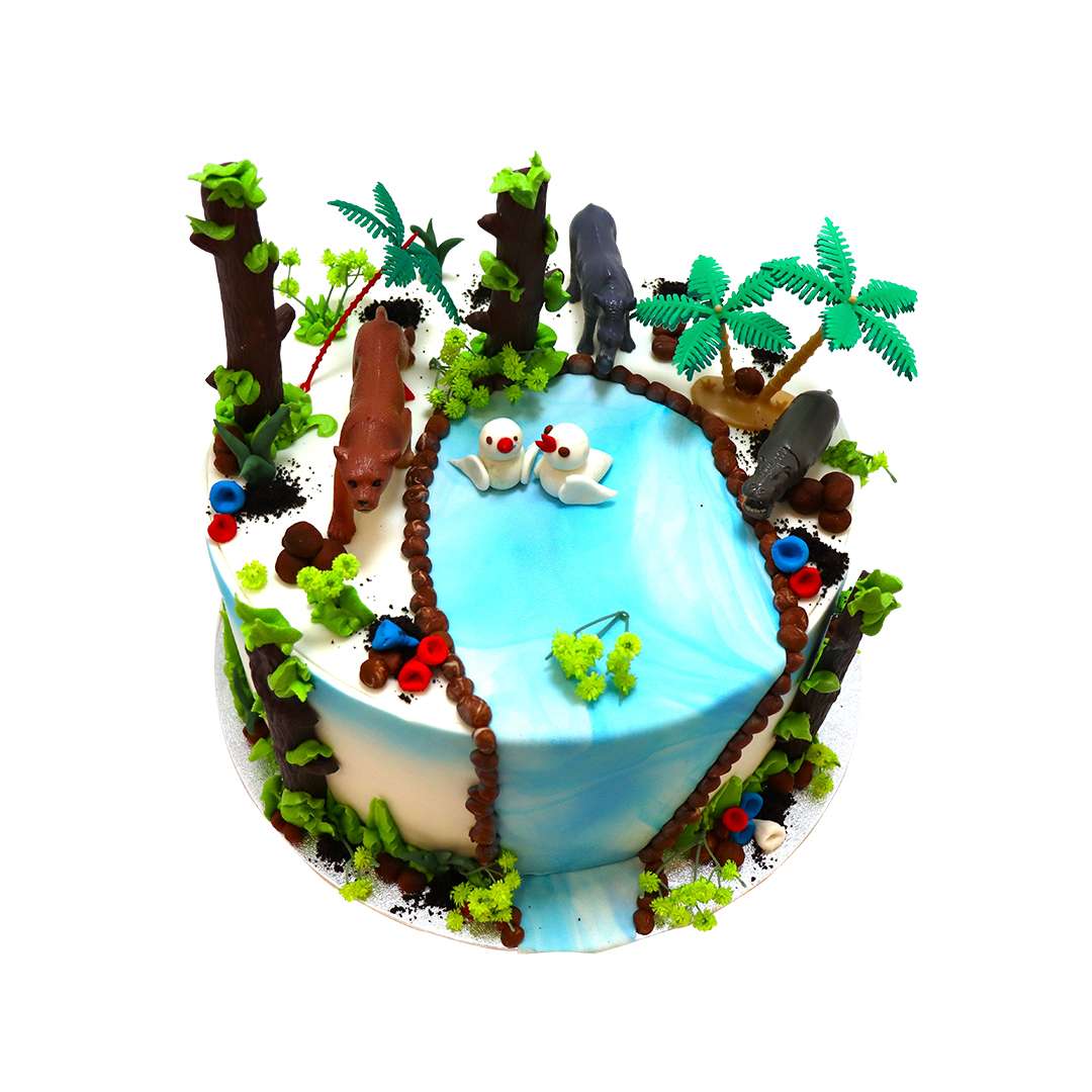 Tropical Oasis Cake