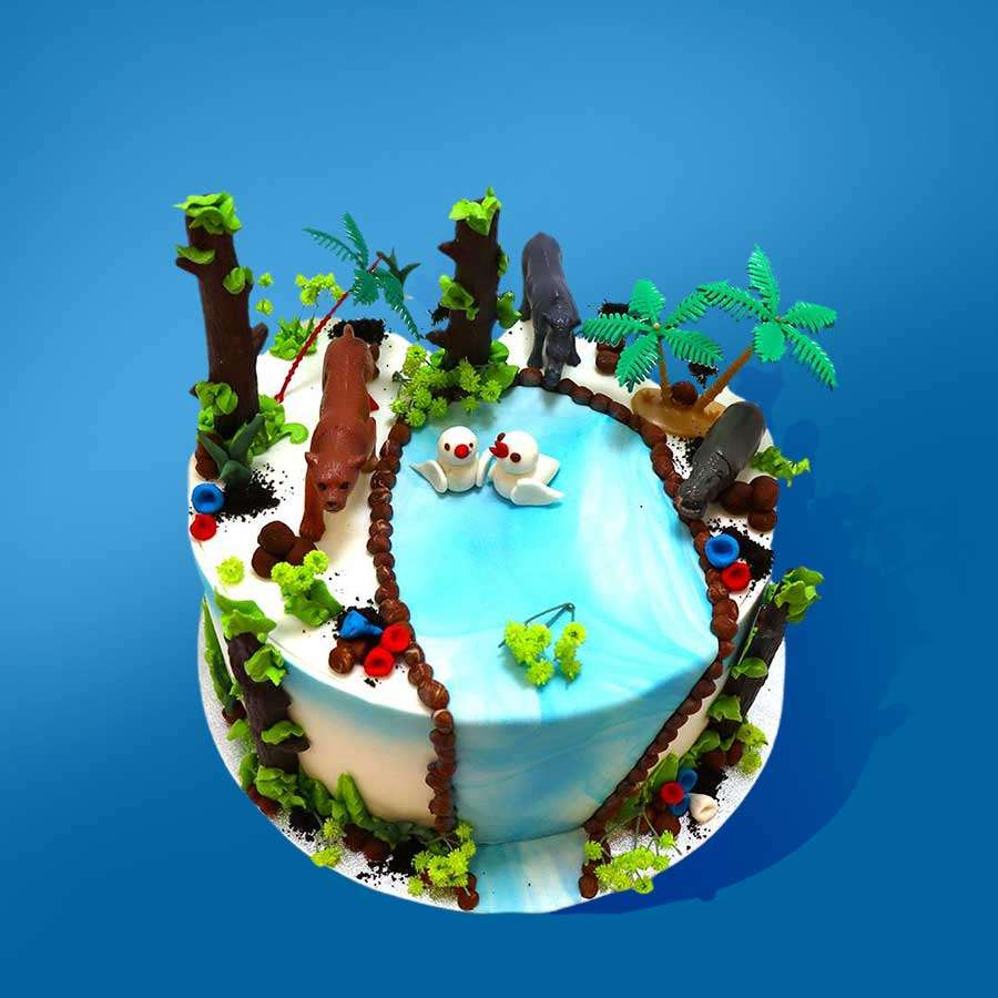 Tropical Oasis Cake