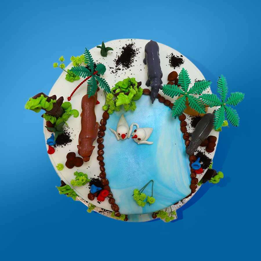Tropical Oasis Cake
