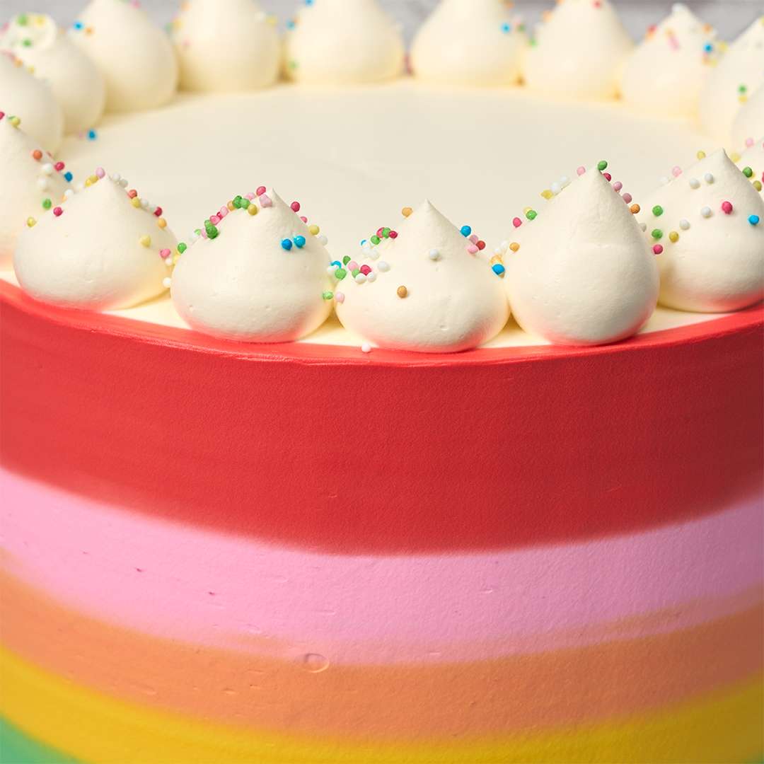 Vanilla Rainbow Cake