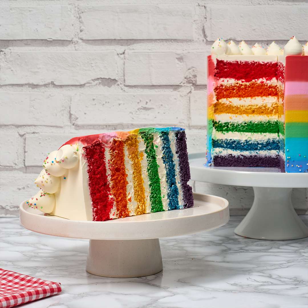 Vanilla Rainbow Cake