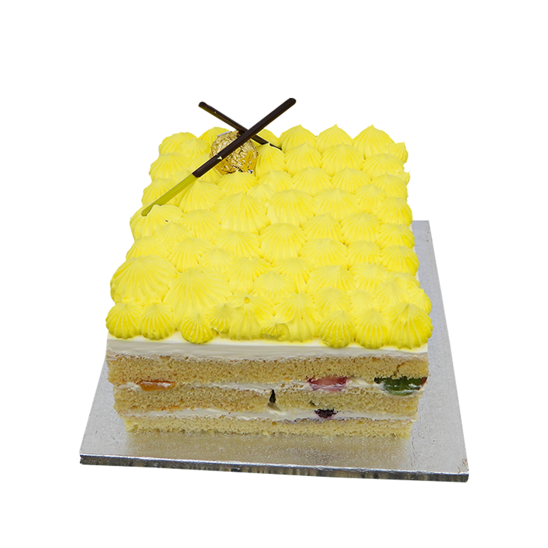 Vanilla Sunshine Fruit-filled Cake