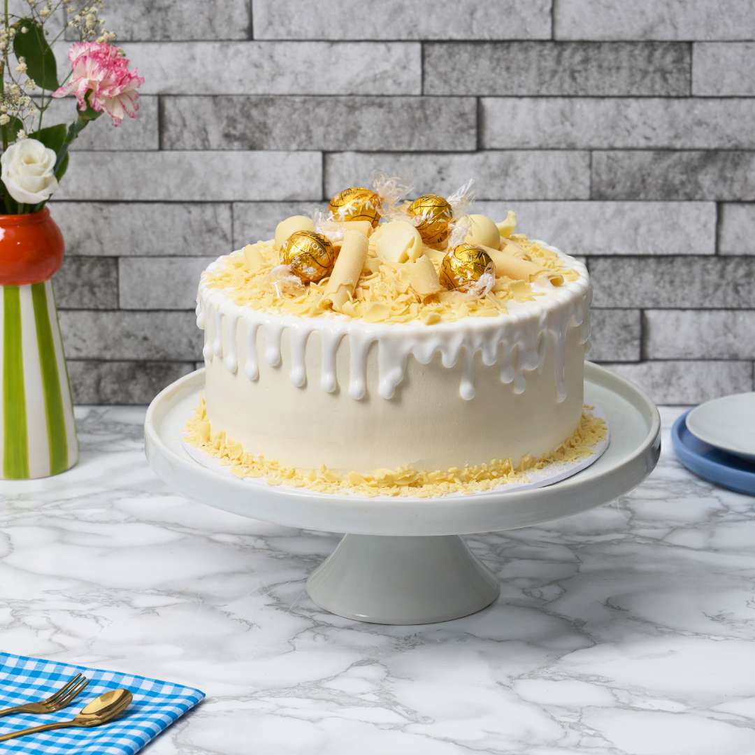 White Chocolate Lindor Cake
