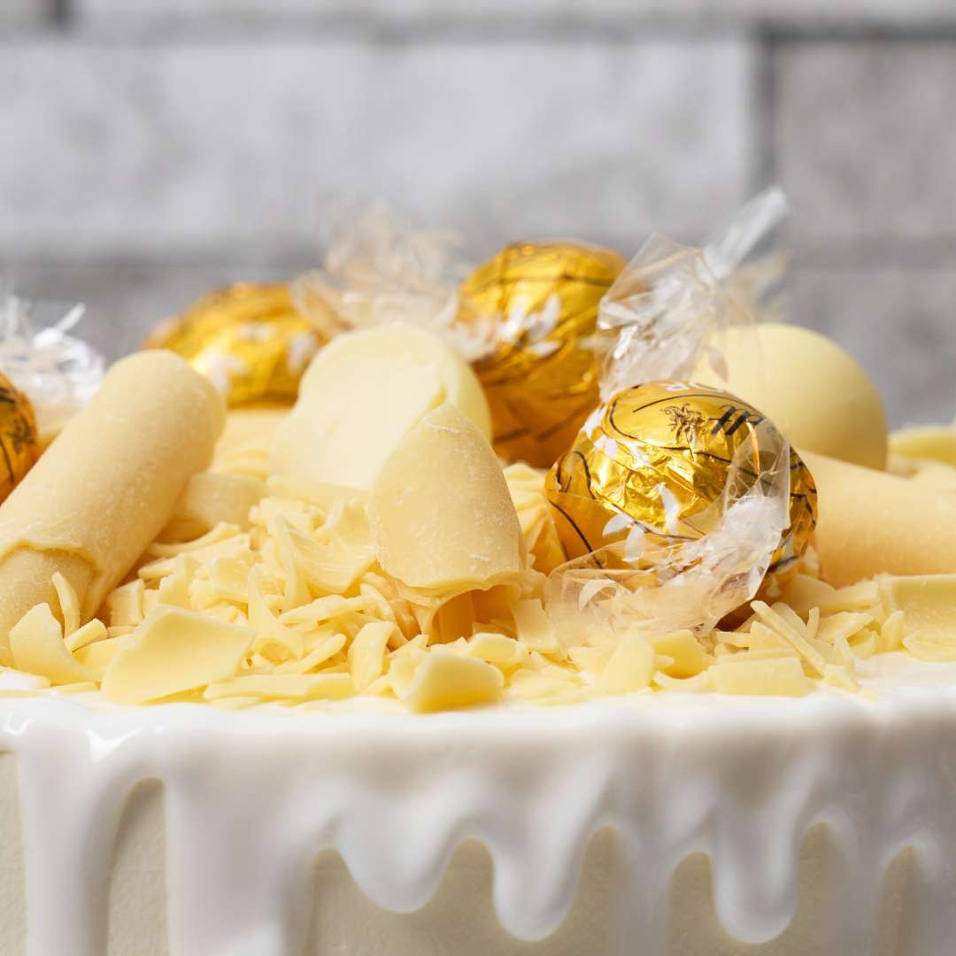 White Chocolate Lindor Cake