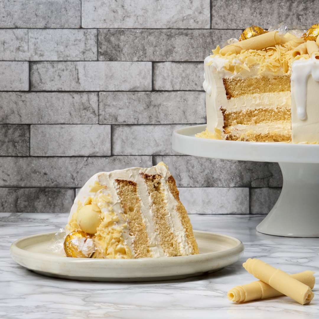 White Chocolate Lindor Cake